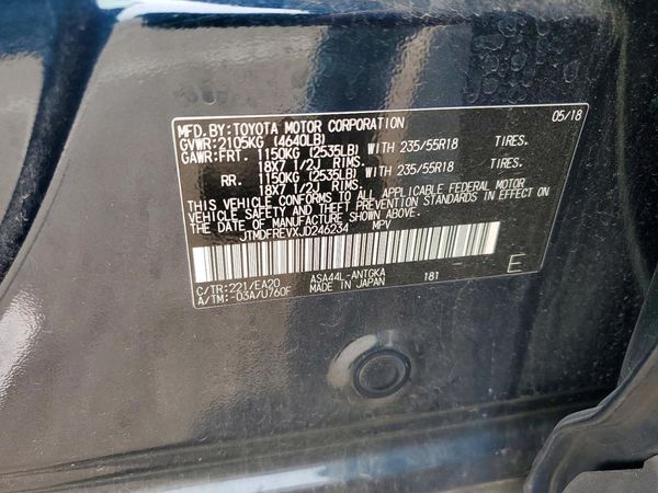 2018 TOYOTA RAV4 Ltd/Platinum