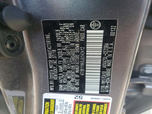 2018 TOYOTA CAMRY