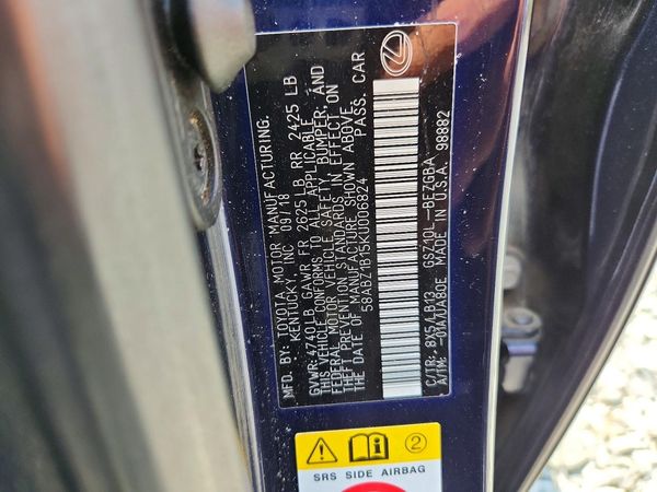 2019 LEXUS ES 350