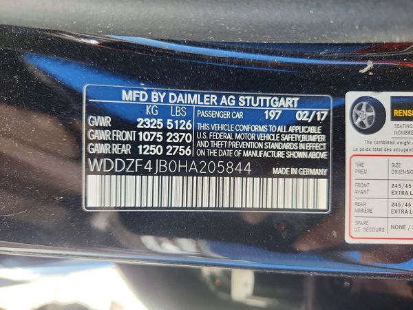 2017 MERCEDES-BENZ E E300