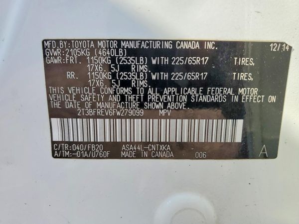 2015 TOYOTA RAV4 LE (X Grade)