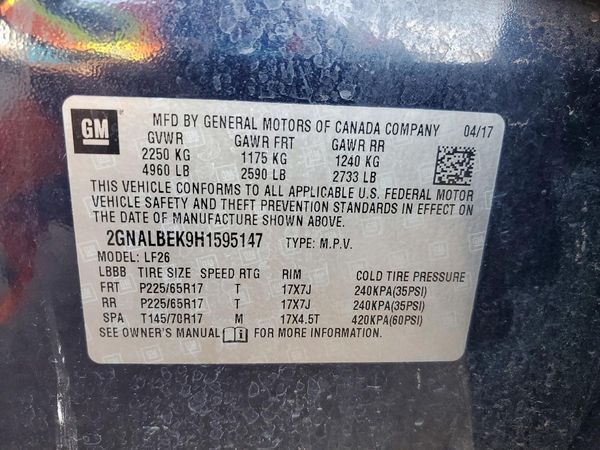 2017 CHEVROLET EQUINOX LS
