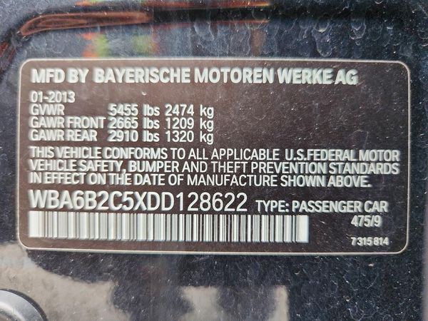 2013 BMW 650