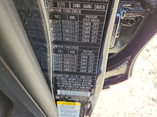 2019 LAND ROVER DISCOVERY SPORT