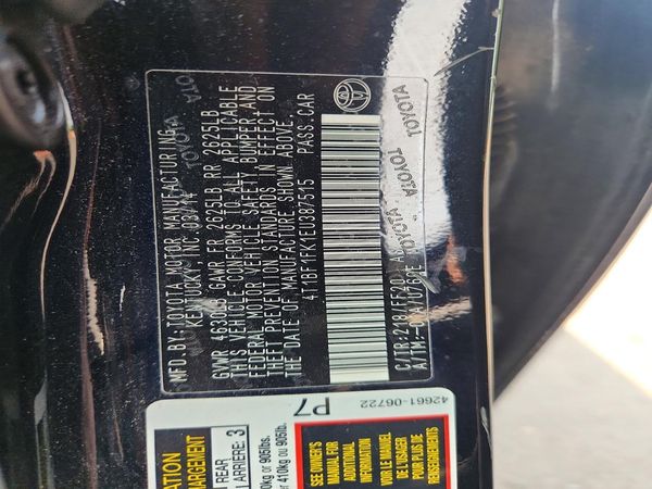 2014 TOYOTA CAMRY