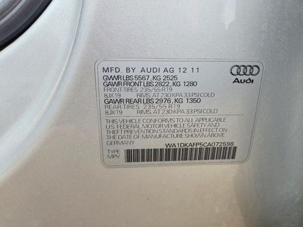 2012 AUDI Q5