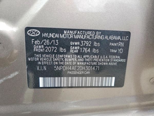 2013 HYUNDAI ELANTRA