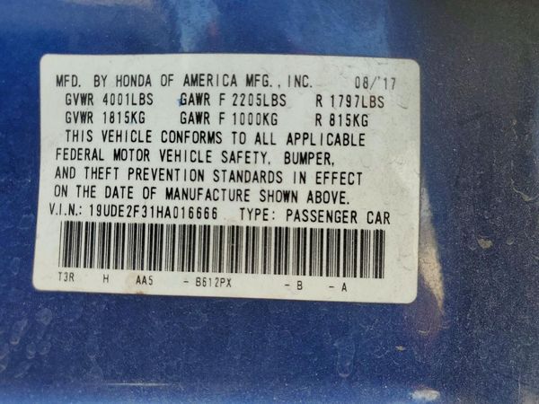 2017 ACURA ILX Base/Acura Watch Plus
