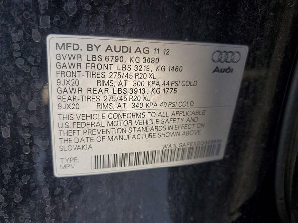 2013 AUDI Q7 Premium Plus