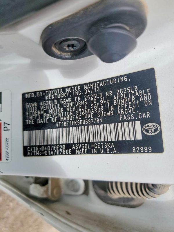 2013 TOYOTA CAMRY