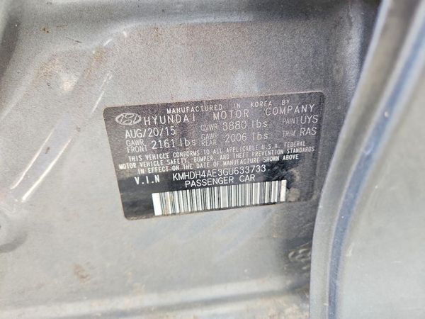 2016 HYUNDAI ELANTRA