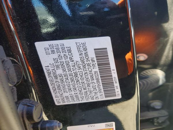 2022 HONDA PILOT SPORT