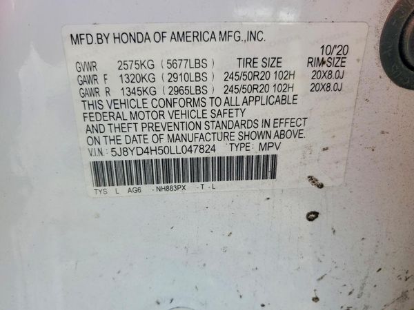 2020 ACURA MDX