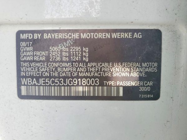 2018 BMW 540