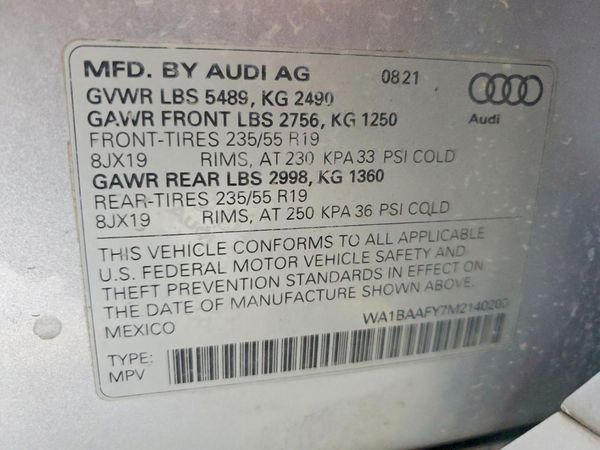 2021 AUDI Q5