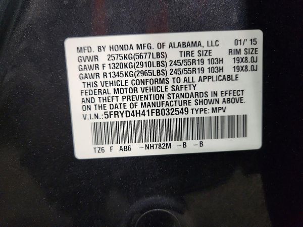 2015 ACURA MDX SH-AWD Tech