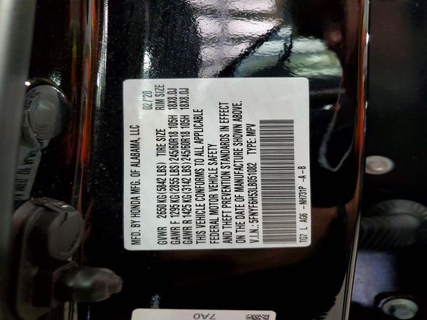 2020 HONDA PILOT EXL
