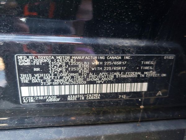 2022 TOYOTA RAV4 XLE