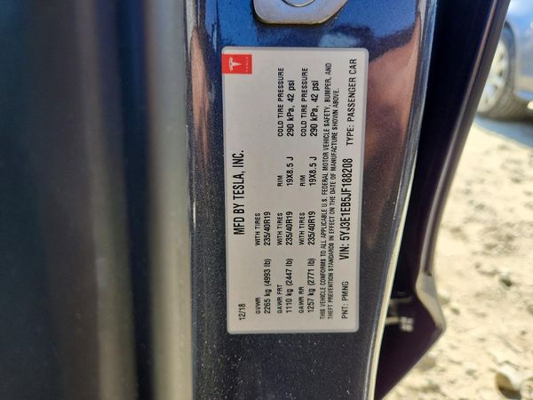 2018 TESLA MODEL 3