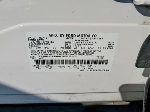 2019 FORD EDGE SEL
