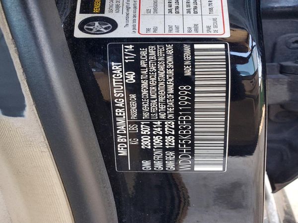 2015 MERCEDES-BENZ E E350