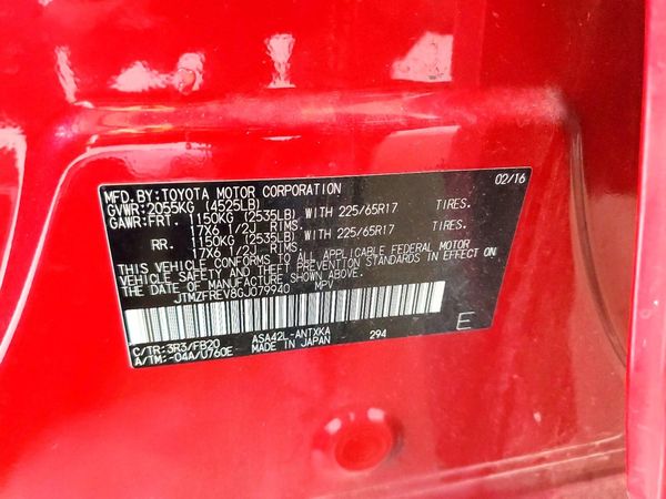 2016 TOYOTA RAV4 LE (X Grade)