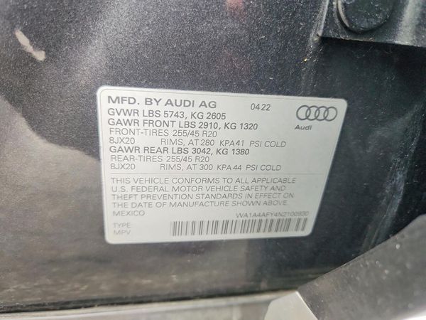2022 AUDI SQ5 quattro Premium