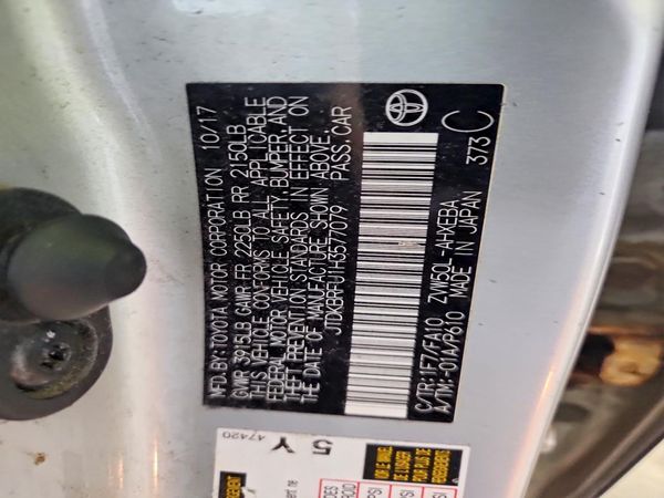 2017 TOYOTA PRIUS One/Two