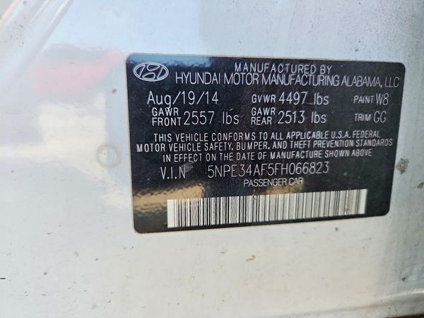 2015 HYUNDAI SONATA