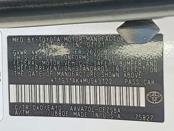 2021 TOYOTA CAMRY SE