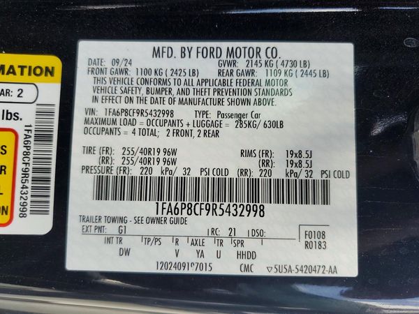 2024 FORD MUSTANG