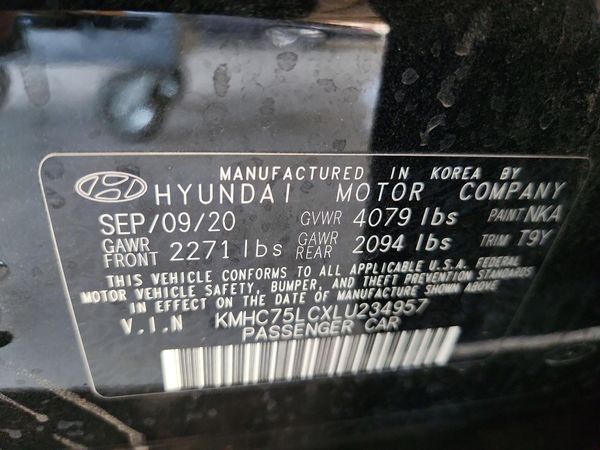 2020 HYUNDAI IONIQ SE
