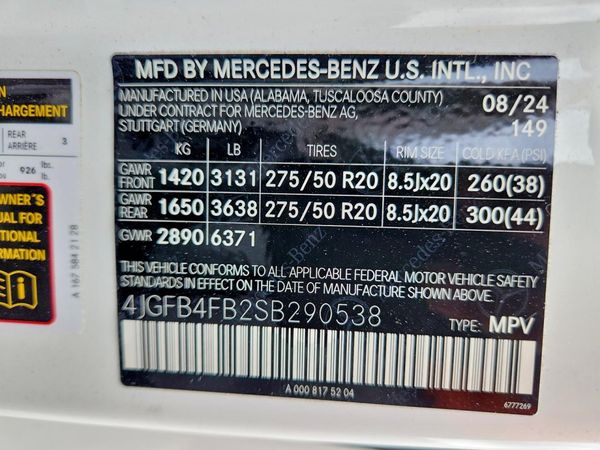 2025 MERCEDES-BENZ GLE GLE350 4MATIC