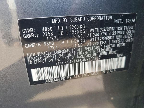 2021 SUBARU OUTBACK