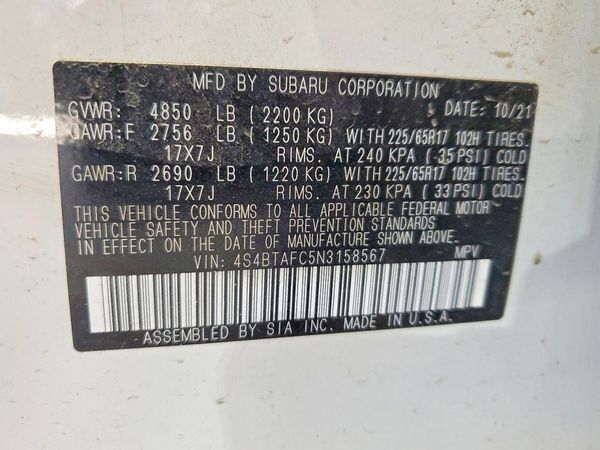 2022 SUBARU OUTBACK