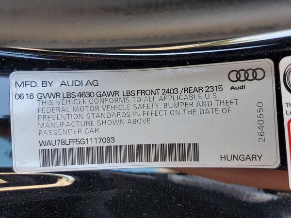 2016 AUDI A3