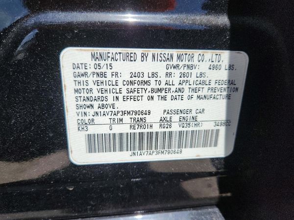2015 INFINITI Q50 HYBRID