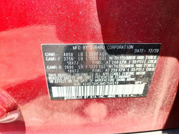 2021 SUBARU OUTBACK