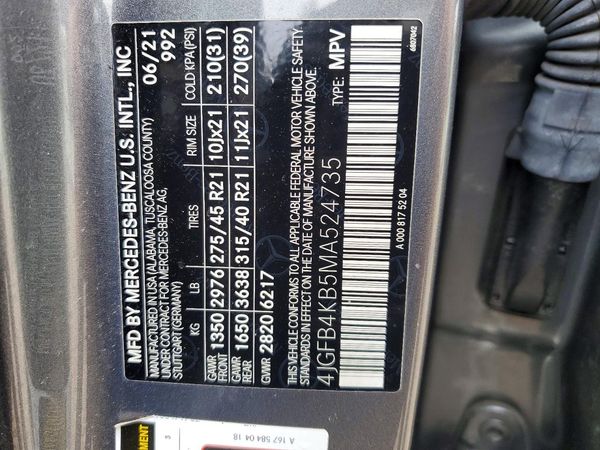 2021 MERCEDES-BENZ GLE GLE350-4M