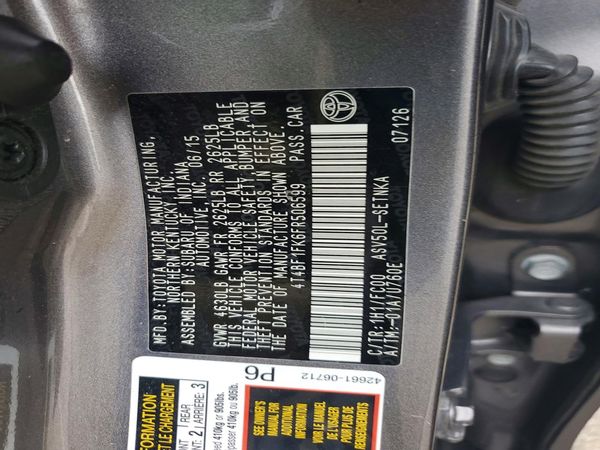 2015 TOYOTA CAMRY