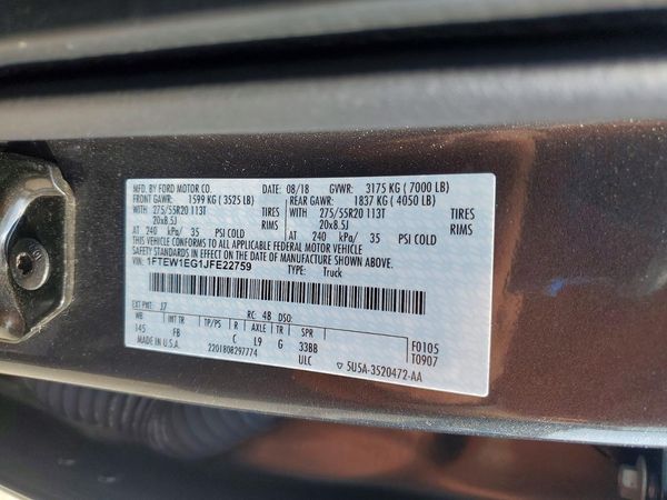 2018 FORD F150