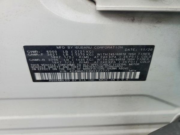 2021 SUBARU ASCENT