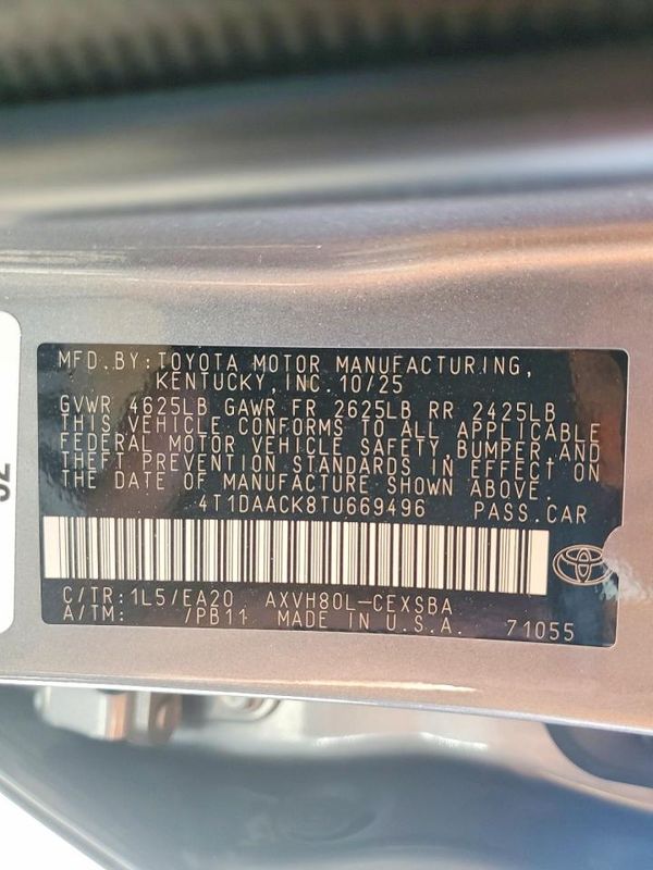 2026 TOYOTA CAMRY