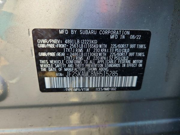 2022 SUBARU FORESTER Wilderness