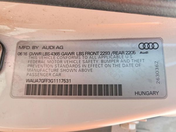 2016 AUDI A3