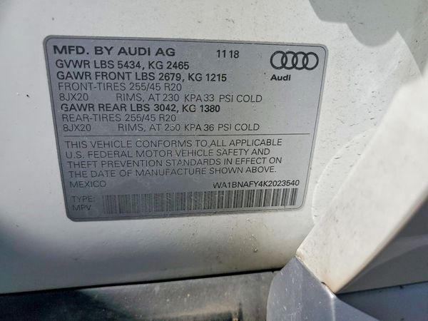 2019 AUDI Q5 quattro Premium Plus
