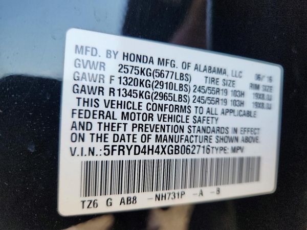 2016 ACURA MDX SH-AWD w/Tech