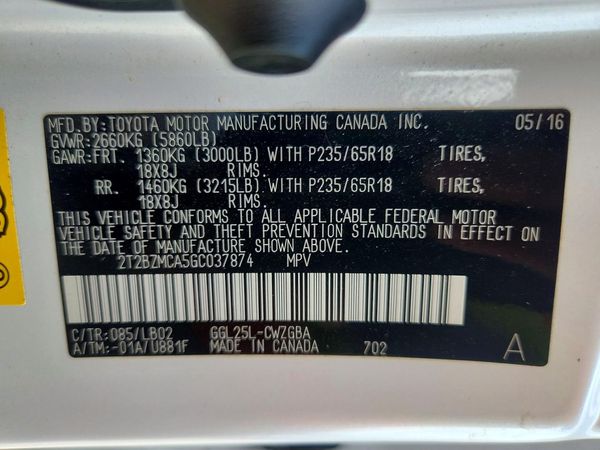 2016 LEXUS RX 350