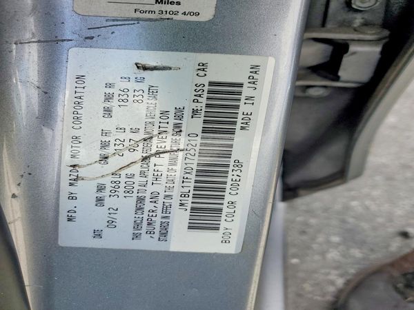 2013 MAZDA MAZDA 3 SV/Base