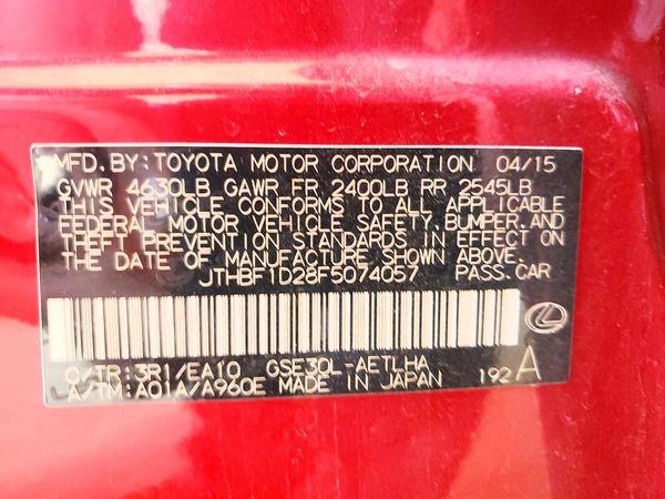 2015 LEXUS IS 250